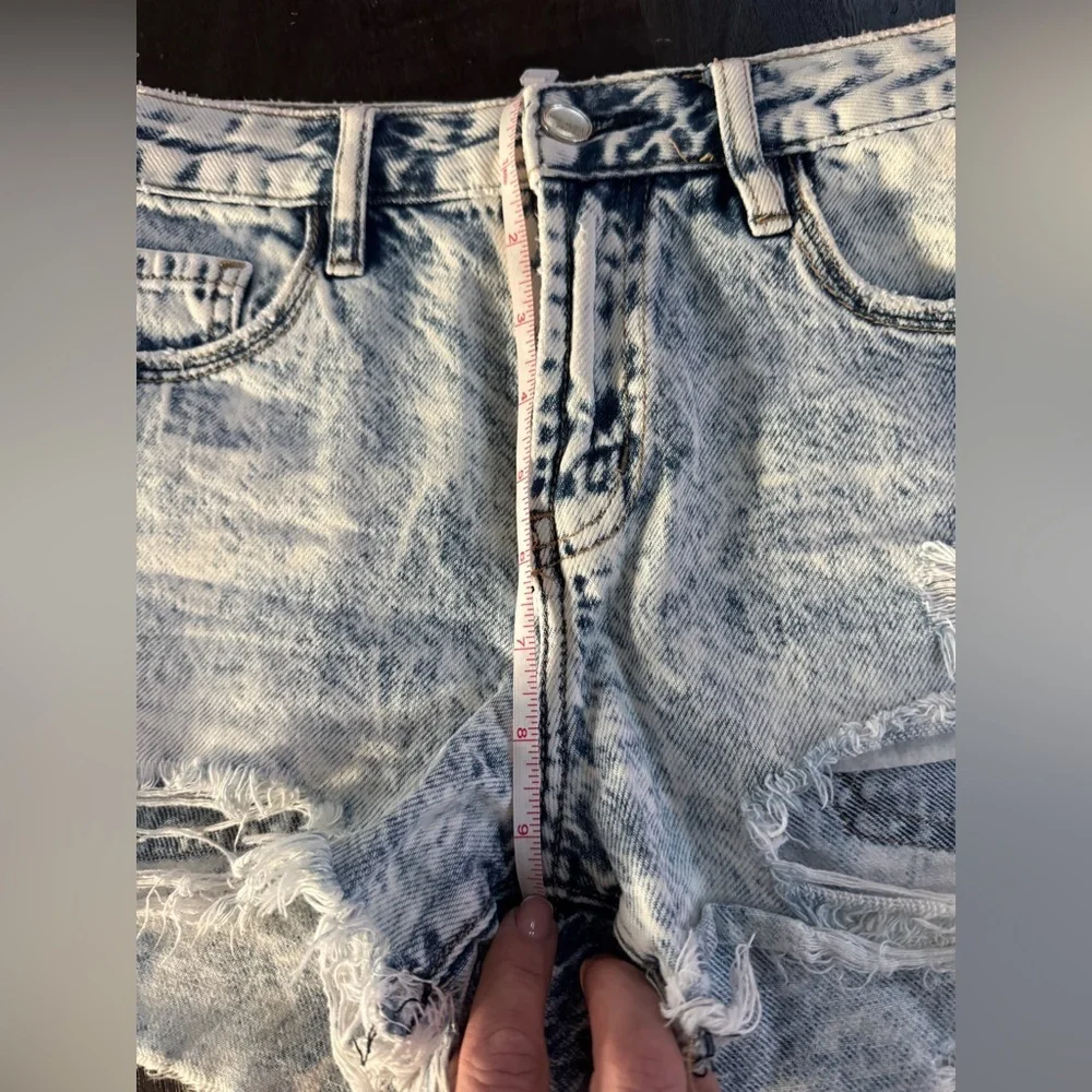 Distressed Denim Women Shorts size S